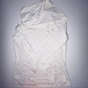 Cropped wait athletic hoodie